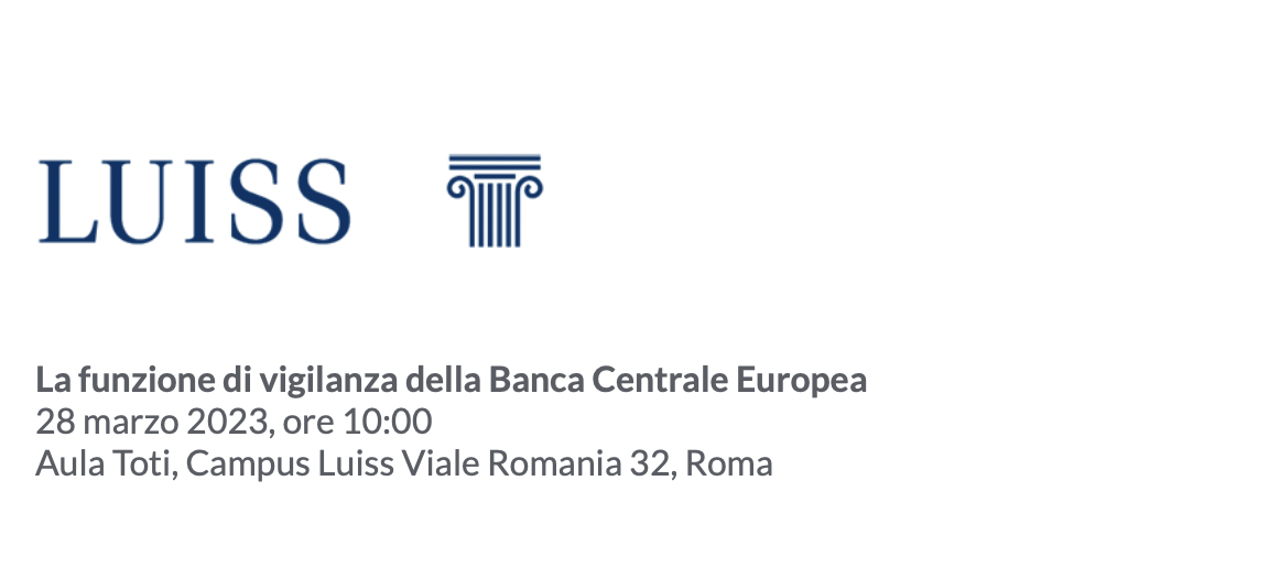 La funzione di vigilanza della Banca Centrale Europea